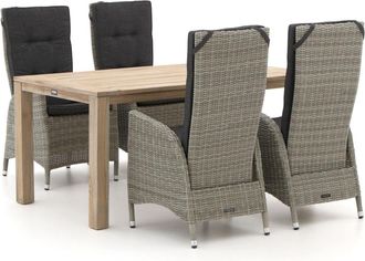 Intenso Furniture Intenso Fabrizi/ROUGH-S 160cm dining tuinset 5-delig verstelbaar