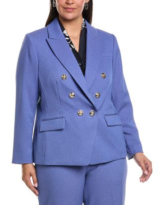 Tahari by ASL Plus Twill Blazer