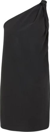 P.A.R.O.S.H. One Shoulder Dress Panty 25 - Dames - Korte kleedjes - Zwart - XS - Leer - Kleedjes