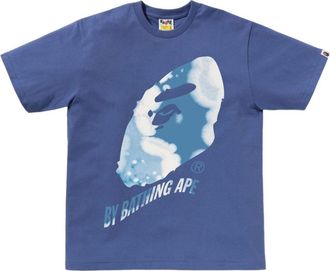 A Bathing Ape Tie Dye Twist By Bathing Ape T-Shirt Navy 1L30-110-043-NAV