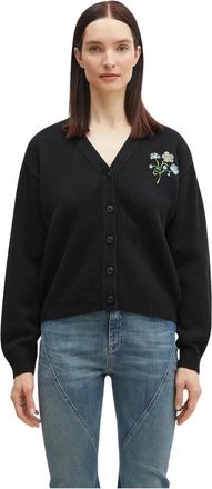 Kenzo Jungle Flower Cardigan - Dames - Vesten - Zwart - XS - Wol - Truien & Vesten