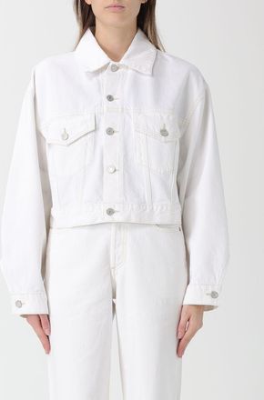 A Gold E Giubbotto Agolde in denim di cotone