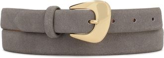 Kazar Geknoopte su&egrave;de riem met ronde gesp - Dames - Riemen - Grijs - 90 CM - Su&egrave;de - Accessoires