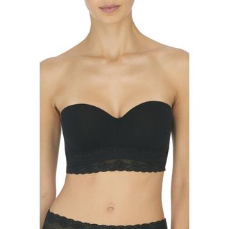 Natori Bliss Perfection Longline Strapless Bra in Black at Nordstrom, Size 30Ddd