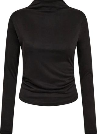 Co'Couture Blusa de cuello alto Gitt CC - Tops - Mujer - Negro - XL