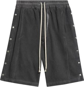 Rick Owens Pusher Shorts in Faded Black at Nordstrom, Size X-Large