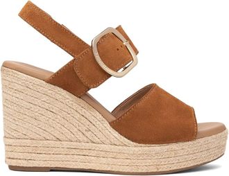 Nero Giardini Schoenen, Dames, Bruin, 36 EU, Bruine leren sleehak sandalen