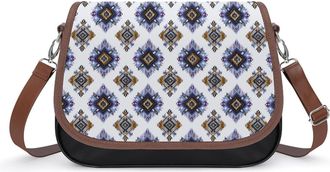 Generic Boho Western Aztec Design Crossbody Bags for Women Shoulder Messenger Bag Purse Handbags