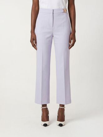 Elisabetta Franchi Pantaloni cropped Elisabetta Franchi in cr&ecirc;pe