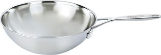 Demeyere 5-Ply 5-Quart Stainless Steel Flat Base Wok in Silver at Nordstrom