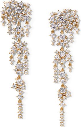 Nadri Starlight Cluster Cubic Zirconia Chandelier Earrings in Gold at Nordstrom
