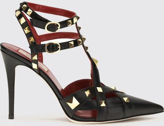 Valentino Garavani D&eacute;collet&eacute; Studdy T-strap in pelle ovina con tacco a stiletto