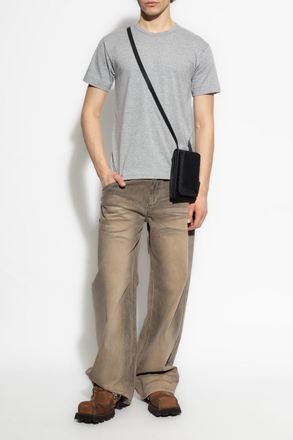 Comme Des Gar&ccedil;ons Comme Des Gar&ccedil;ons Play T-shirt With Logo Patch, Mens, Grey