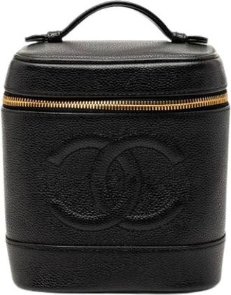 Chanel Pre-owned Handbags, female, Black, Size: ONE SIZE Pre-owned Vanity Bag