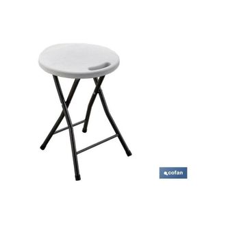 cofan Taburete Plegable Blanco 33x30x46cm Caja 4 Unid., Taburete Plegable En Color Blanco, Fabricado Con Materiales Resistentes, F&aacute;cil De Abrir Y Cerrar, Oc