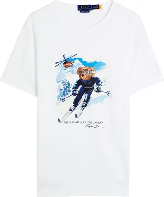 Polo Ralph Lauren Bear-print Cotton T-shirt - White - Xxl