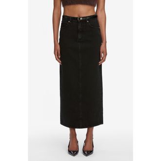 Frame Denim The Column Denim Midi Skirt in Sutro at Nordstrom Rack, Size 32