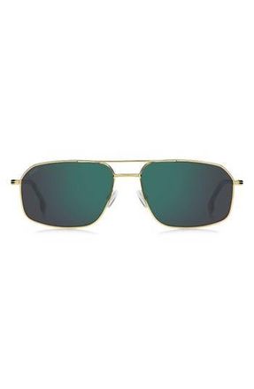 BOSS 58mm Aviator Sunglasses in 0J5G-Mt at Nordstrom Rack