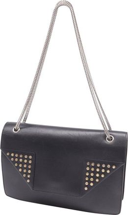 Saint Laurent Black Leather Betty Studded Chain Shoulder Bag (Authentic Pre- Loved)
