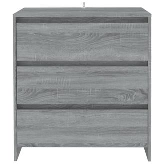 Berkfield Home Sideboard Grey Sonoma 70x41x75 cm Engineered Wood | Size: 70 x 41 x 75 cm