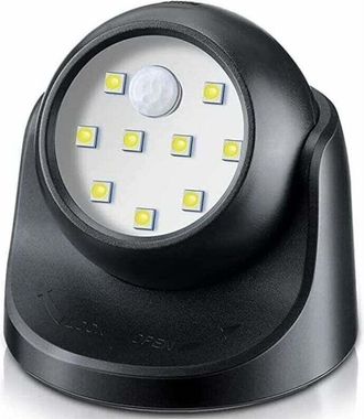 OEM Foco Led Para Exteriores, Foco Para Exteriores Con Detector De Movimiento, Proyector Led Inal&aacute;mbrico Para Exteriores, 150 L&uacute;menes, Esfera Extra&iacute;ble, R
