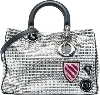 Dior Pre-owned Lady Dior - Dames - Vintage Shopper - Grijs - ONE Size - Leer - Vintage
