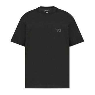 Yohji Yamamoto T-Shirts, male, Black, XL, T-shirt with Printed Logo