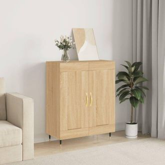 vidaXL Credenza Rovere Sonoma 69,5x34x90 cm in Legno Multistrato - Vidaxl