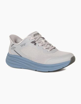 Skechers Womens Slip In Bobs Skillz Womens Trainers - Grey - Size: 8