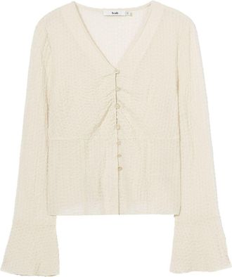 B+ab open-knit top - women - Polyester/Spandex/Elastane - S - Neutrals