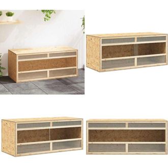 vidaXL Terrario in Legno Multistrato 120x50x50 cm - Terrario per rettili - Terrario per animali domestici