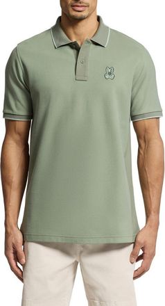 Psycho Bunny New Castle Slim Fit Piqu&eacute; Polo in Sea Spray at Nordstrom Rack, Size 3(Xs)