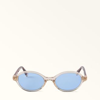 Furla Sunglasses Butter White Acetate Woman