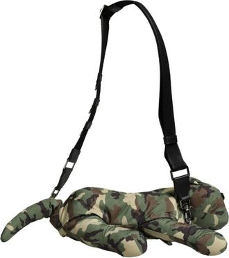 Dolce & Gabbana Cross Body Bags, female, Multicolor, Size: ONE SIZE Camouflage Animal Silhouette Waist Bag