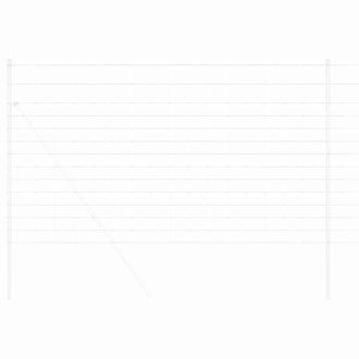 Berkfield Home Stylish Field Fence 1.4x25 m Galvanised Steel in Silver