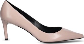 BOSS 75 mm leren pumps met puntige neus - Roze