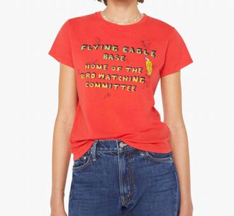 Mother Lil Goodie Goodie Flying Eagle Tee In Flame