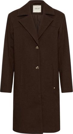 Cream Jassen - Dames - Mantel - Bruin - 2XL - Jassen