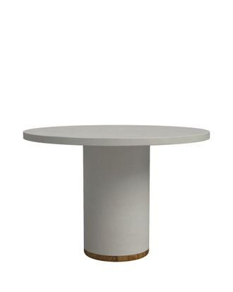 Hannun Mesa de comedor de microcemento en color gris piedra 110 cm