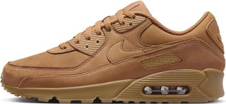 Nike Nike Mens AIR MAX 90 PRM WNTR TRK3 Sneaker, Flax/Wheat-Gum Light Brown, 7.5