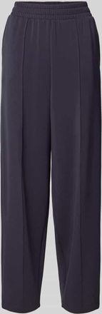 Jake*s Casual Sweatpants mit elastischem Bund und L&auml;ngsn&auml;hten in Dunkelblau, Gr&ouml;&szlig;e XL