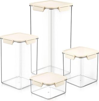 Sorbus 4-Pack Stackable Food Storage Containers