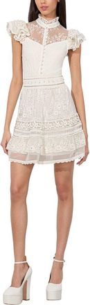 Alice & Olivia Alice + Olivia Vernita Embroidered Mock Neck Sweater