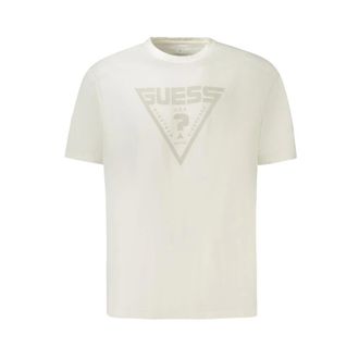 Guess T-Shirts, male, White, Size: XL Logo T-Shirt