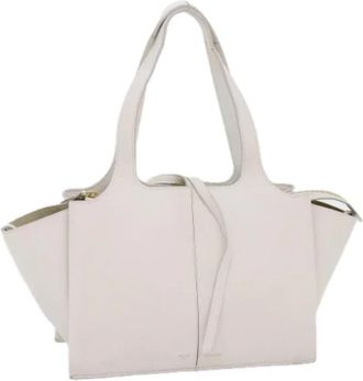 Celine Pre-owned Vintage Tote Bag - Dames - Vintage Shopper - Wit - ONE Size - Leer - Vintage