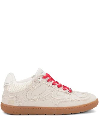 Ganni panelled sneakers - Neutrals