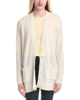 Autumn Cashmere Boucle Oversize Boyfriend Cashmere Cardigan