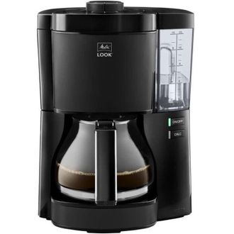 MELITTA Cafetera Look V Glass 1025-02 - 1080 W - 1,25 L - Negro