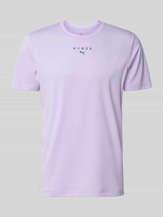 Puma Regular Fit Sport-T-Shirt mit Logo-Print Modell M PUMA X HYROX in Lavender, Gr&ouml;&szlig;e XXL