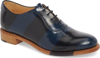 The Office of Angela Scott Mr. Smith Stripe Oxford in Ocean at Nordstrom, Size 6Us